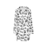 Baha Ranch Cowboy Print Women's Western Bath Robe - Baha Ranch Western Wear - Flyclothing LLC