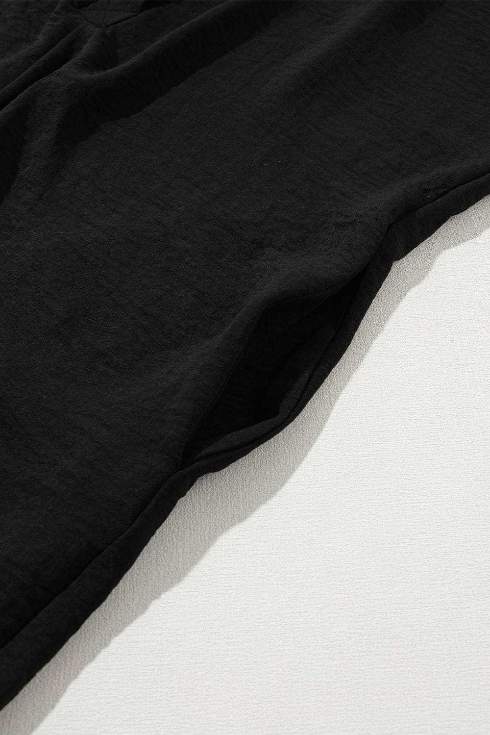 Half Button Collared Neck Romper - Trendsi - Flyclothing LLC