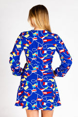 The Nauti Buoy | Nautical Wrap Dress - Shinesty