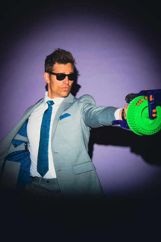 The Shoreline | Blue Floral Ultimate Suit - Shinesty