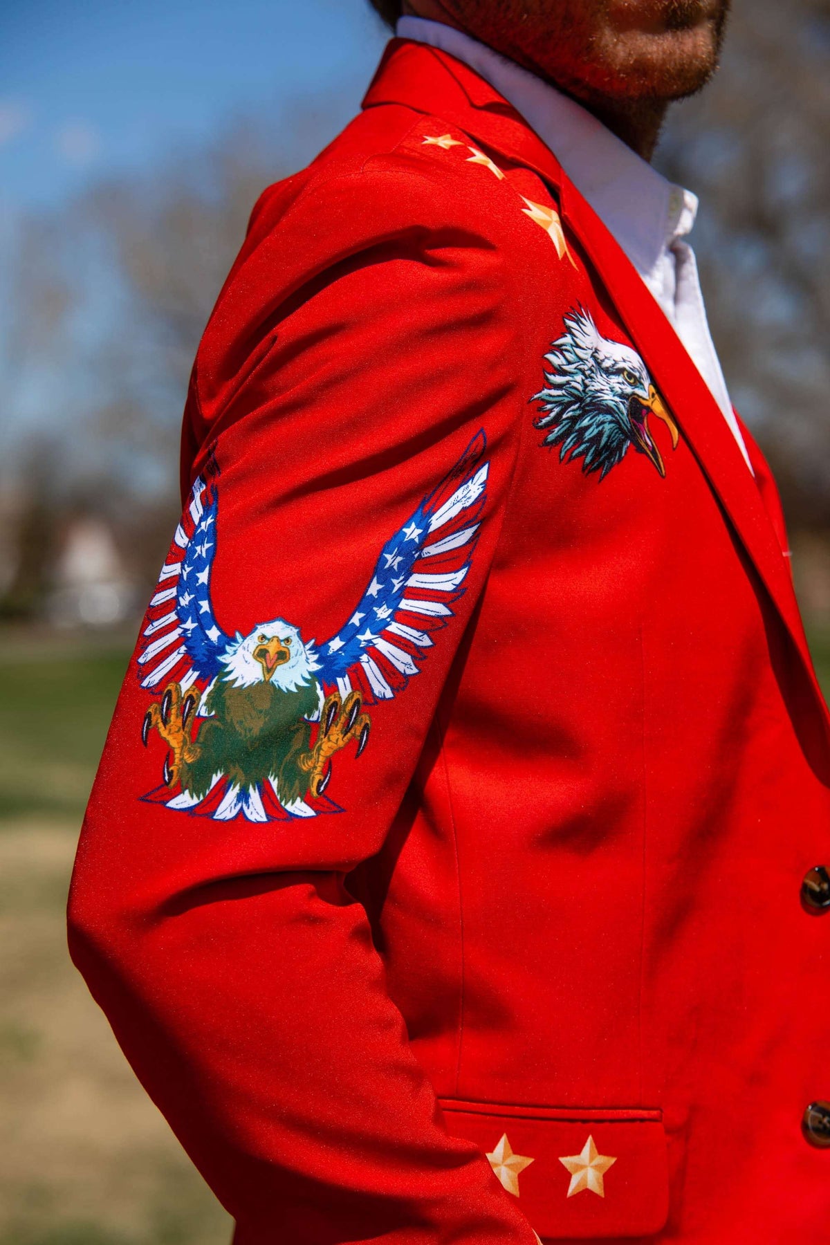 The Sunday Best | Western Style Red USA Suit - Shinesty - Flyclothing LLC