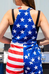 The Screamin Eagles | Ladies Unisex USA Short Overalls - Shinesty