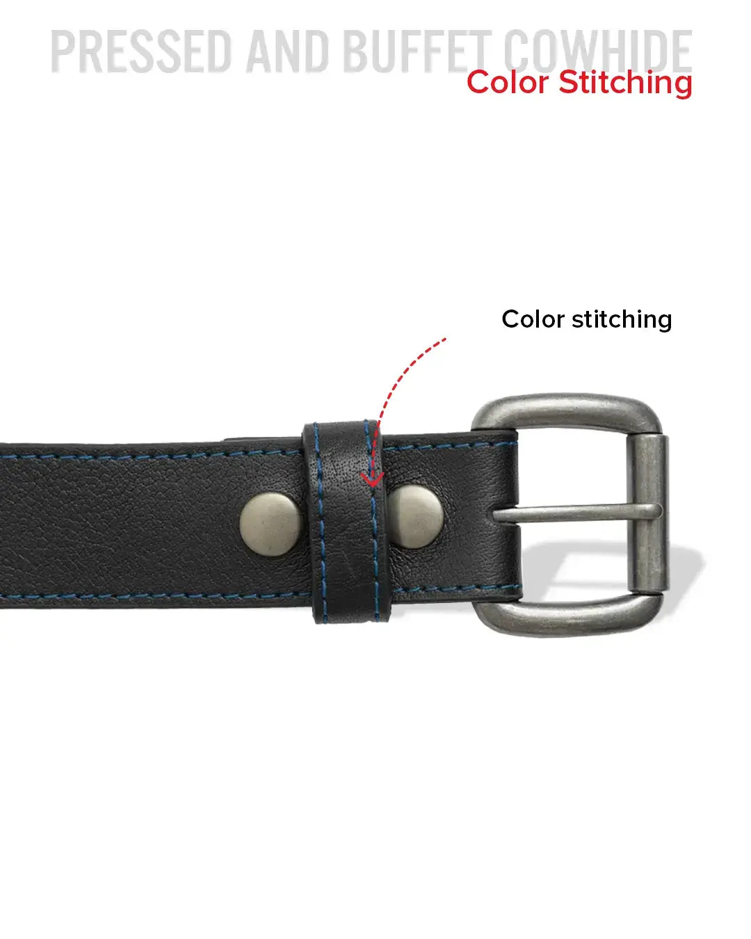 FULL GRAIN WITH CUSTOM STITCH BELTS - First Manufacturing Company - Flyclothing LLC