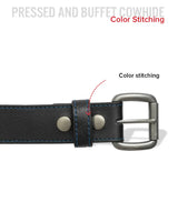 FULL GRAIN WITH CUSTOM STITCH BELTS - First Manufacturing Company - Flyclothing LLC