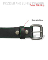 FULL GRAIN WITH CUSTOM STITCH BELTS - First Manufacturing Company - Flyclothing LLC
