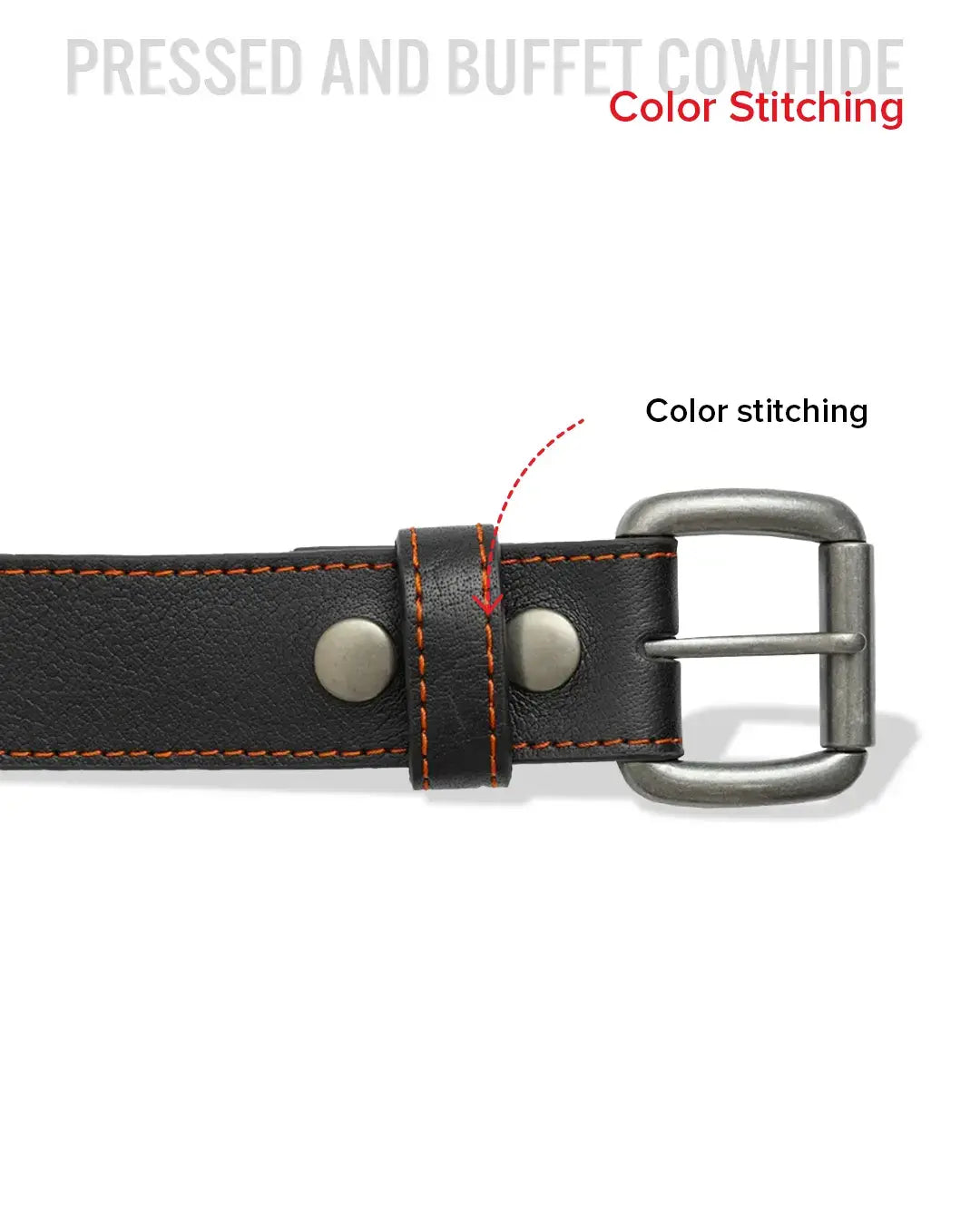 FULL GRAIN WITH CUSTOM STITCH BELTS - First Manufacturing Company - Flyclothing LLC
