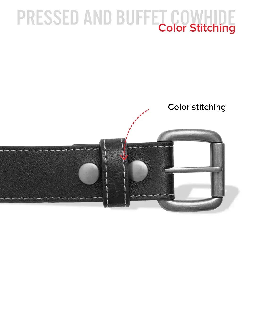 FULL GRAIN WITH CUSTOM STITCH BELTS - First Manufacturing Company - Flyclothing LLC