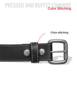 FULL GRAIN WITH CUSTOM STITCH BELTS - First Manufacturing Company - Flyclothing LLC