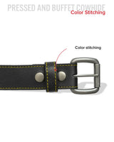 FULL GRAIN WITH CUSTOM STITCH BELTS - First Manufacturing Company - Flyclothing LLC