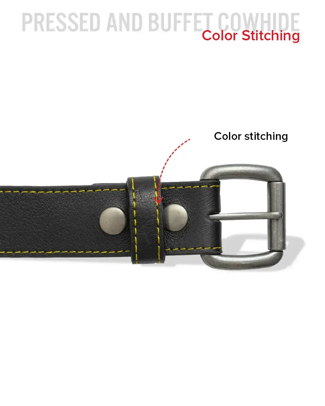FULL GRAIN WITH CUSTOM STITCH BELTS - First Manufacturing Company - Flyclothing LLC