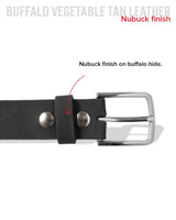 Gunmetal Nubuck Belt - First Manufacturing Company - Flyclothing LLC