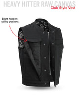 Highland V2 Men's Motorcycle Canvas Vest - First Manufacturing Company - Flyclothing LLC