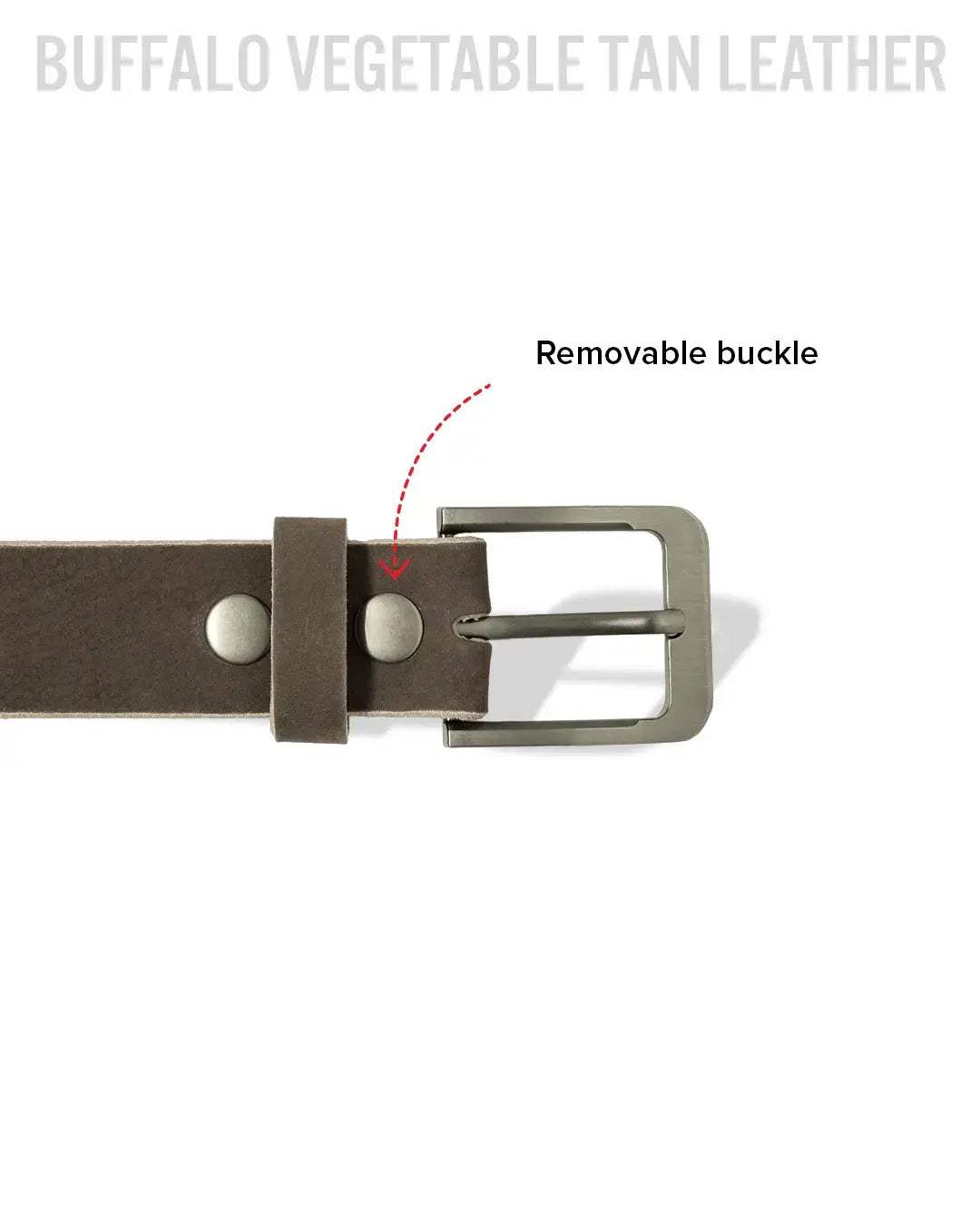 Dark Brown Nubuck Belt - First Manufacturing Company - Flyclothing LLC