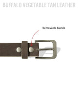 Dark Brown Nubuck Belt - First Manufacturing Company - Flyclothing LLC