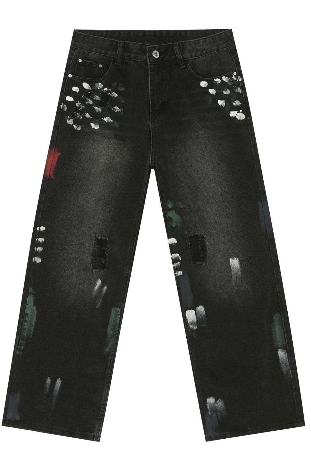 Men's Paint Loose Jeans - Trendsi - Flyclothing LLC