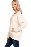 Zenana Fleece Boat Neck Sweatshirt - Trendsi - Flyclothing LLC