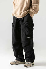 Men's Plus Size Elastic Waist Pants with Pockets - Trendsi - Flyclothing LLC