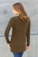 Basic Bae Full Size Round Neck Long Sleeve Top - ShopBasicbae - Flyclothing LLC