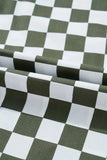 Checkered Collared Neck Long Sleeve Shirt - Trendsi - Flyclothing LLC