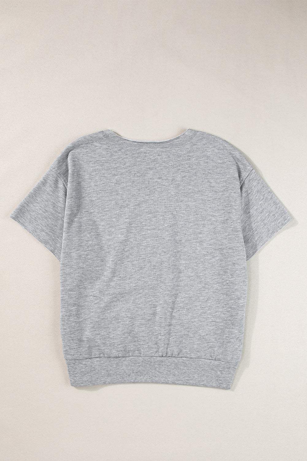 USA Notched Short Sleeve T-Shirt - Trendsi - Flyclothing LLC