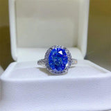 5 Carat Moissanite 925 Sterling Silver Ring - Trendsi