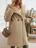 Devine Pocketed Long Sleeve Hooded Teddy Coat - Trendsi - Flyclothing LLC