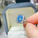3 Carat Moissanite Square Ring - Trendsi - Flyclothing LLC