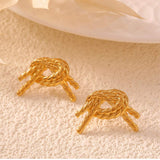 Titanium Steel Stud Earrings - Trendsi - Flyclothing LLC