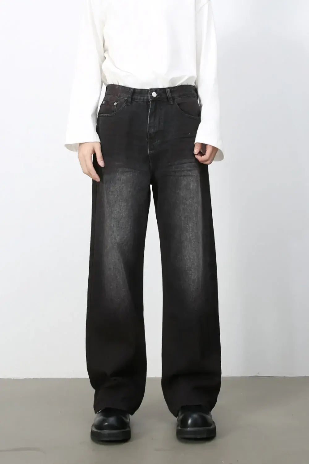 Men's Loose Fit Jeans with Pockets - Trendsi - Flyclothing LLC