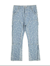 Men's Contrast Washed Bootcut Jeans - Trendsi - Flyclothing LLC