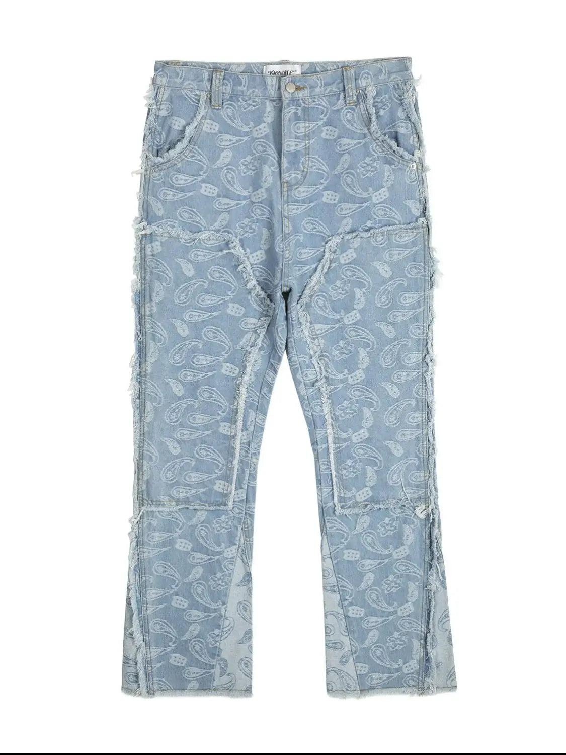 Men's Contrast Washed Bootcut Jeans - Trendsi - Flyclothing LLC
