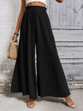 Tied High Waist Wide Leg Pants - Trendsi - Flyclothing LLC