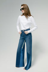 Shadow Split Wideleg Jeans HJ056 - Hey Joanie - Flyclothing LLC