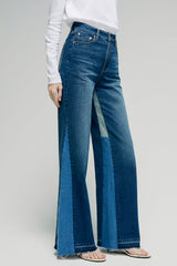 Shadow Split Wideleg Jeans HJ056 - Hey Joanie - Flyclothing LLC