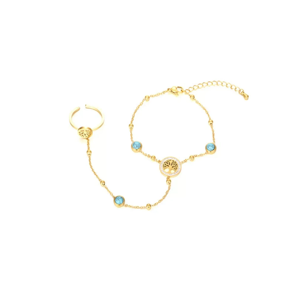 18K Gold-Plated Chain Bracelet - Trendsi - Flyclothing LLC