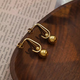 18K Gold-Plated Ball Drop Earrings - Trendsi - Flyclothing LLC