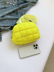 Bubble Texture Adjustable Strap Crossbody Bag - Trendsi