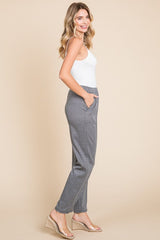 Culture Code Full Size Pin Tuck Detail Slim Pants - Trendsi