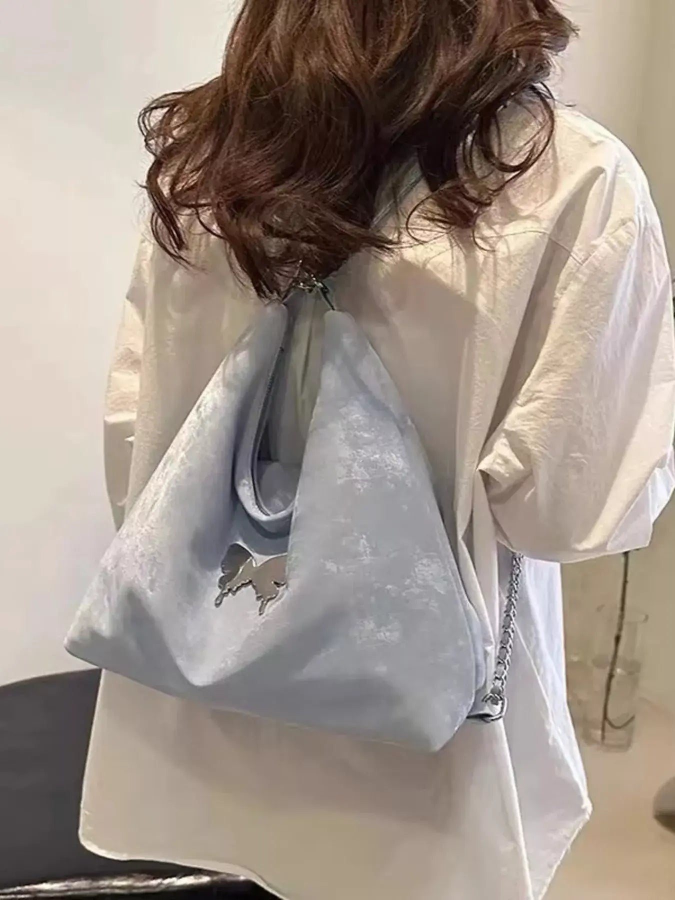Butterfly Decor Convertible Shoulder Bag - Trendsi - Flyclothing LLC