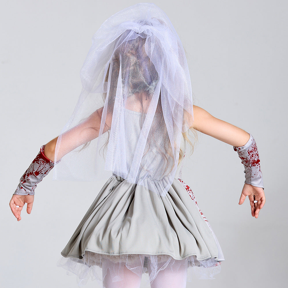 Halloween Costume Children's Gray Pettiskirt - My Store - Flyclothing LLC