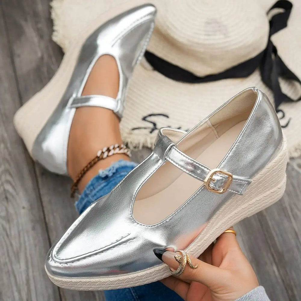 Point Toe Flats Loafers - Trendsi