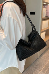 Rhinestone Knotted Strap Crossbody Bag - Trendsi