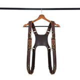 Goat Leather Dual Camera Harness - Classy Leather Bags - Flyclothing LLC