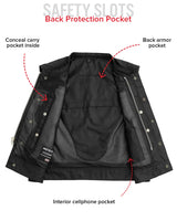 Lowrider Moto Mesh Men's Motorcycle Vest - First Manufacturing Company - Flyclothing LLC