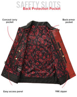 Kingsnake Men’s Motorcycle Leather Vest - First Manufacturing Company - Flyclothing LLC