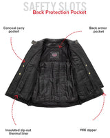Jewel - Women's Motorcycle Leather Jacket - First Manufacturing Company - Flyclothing LLC
