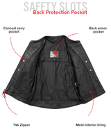 Indy Men's Motorcycle Leather Jacket