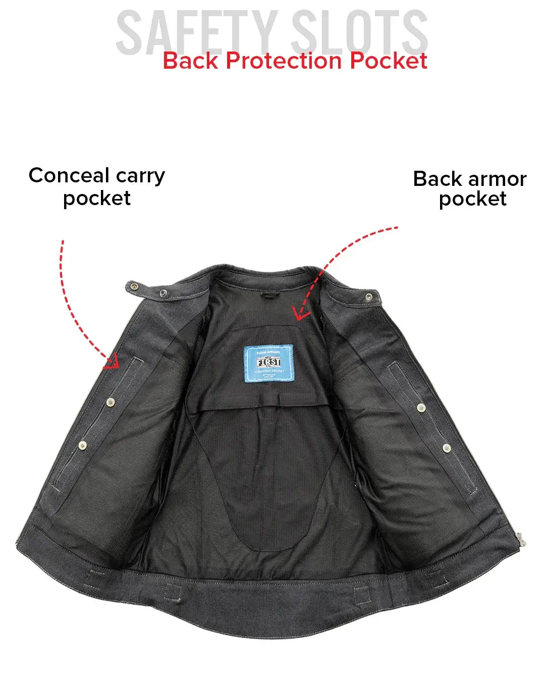 Jada - Women's Thunder Denim Jacket - First Manufacturing Company - Flyclothing LLC