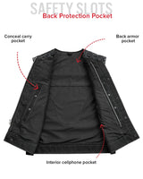 Hornet Moto Mesh Men's Club Style Vest - First Manufacturing Company - Flyclothing LLC