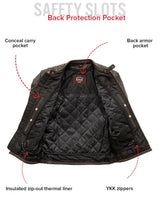 Rider Club - Men's Leather Motorcycle Jacket - First Manufacturing Company - Flyclothing LLC